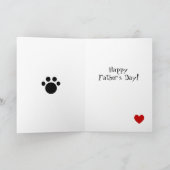 Papa's teckel Cartoon Kaart (Binnen)
