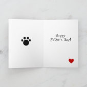 Papa's teckel Cartoon Kaart (Binnen)