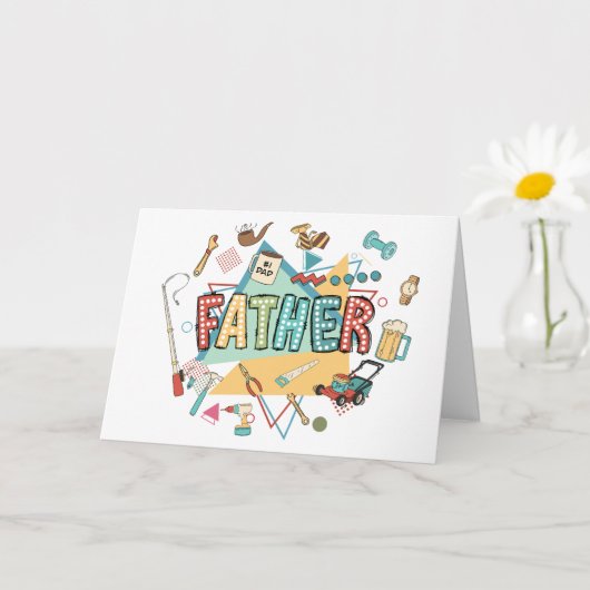 Papa's Toolbox: een viering van het vaderschap Kaart (Kleine Plant)