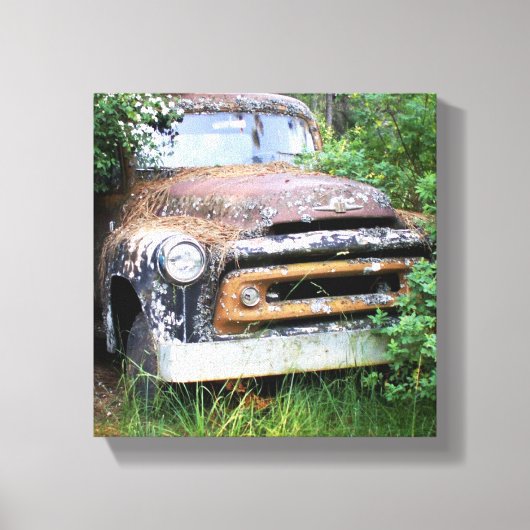 Papa's Truck Canvas Afdruk (Voorkant)