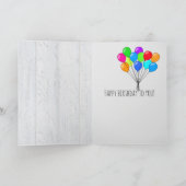 Papa's verjaardagsfeestje bierfles kaart (Binnen)