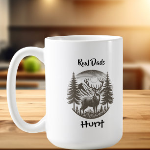 Papas vrais cerfs chassent Mug personnaliser