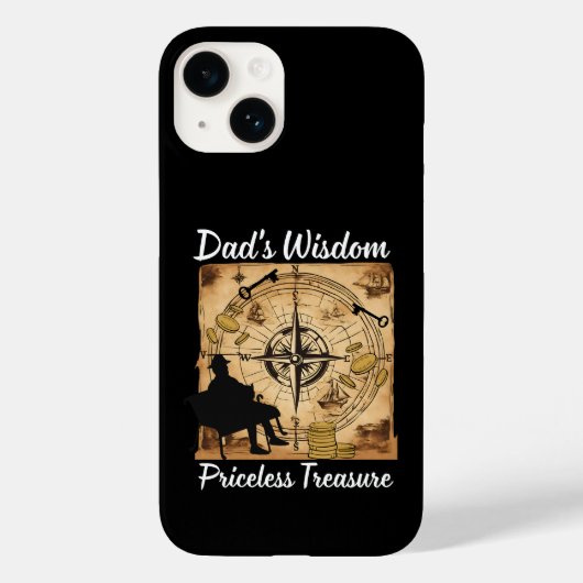 Papa's wijsheid en onschatbare schat Case-Mate iPhone case (Achterkant)