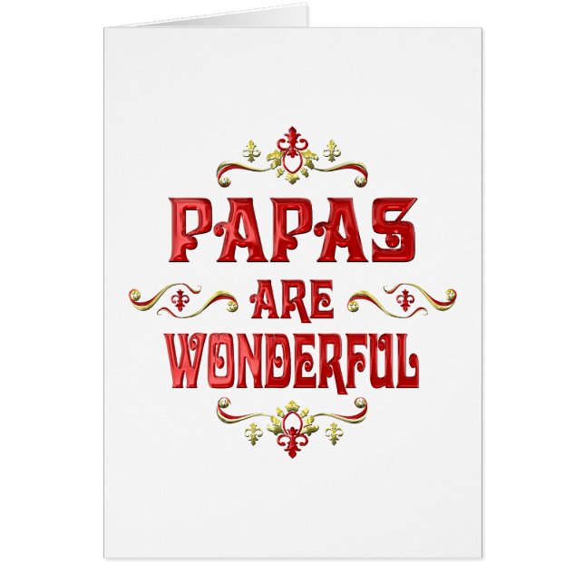 Papas zijn Wonderful (Voorkant)