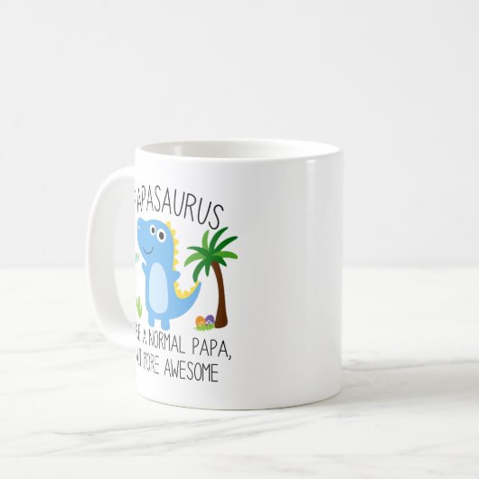 Papasaurus Comme Un Papa Normal Mais Plus De Mug (Devant gauche)
