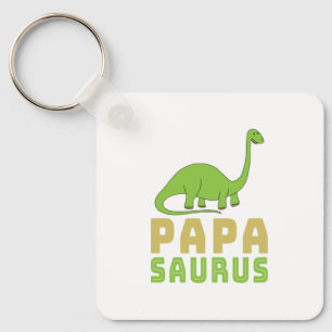 Papasaurus Dinosaur Brontosaurus Vaderdag Sleutelhanger
