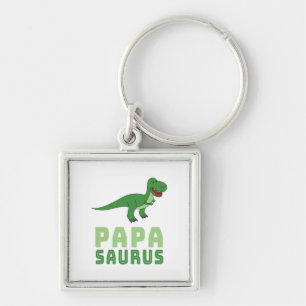 Papasaurus Dinosaur Tyrannosaurus Rex Vaderdag Sleutelhanger