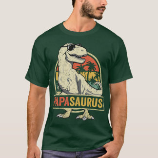Papasaurus rex vader dinosaurus familie Dino papa T-shirt