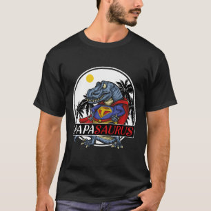 Papasaurus T-Rex, grappig papa dinosaurus cadeau T-shirt