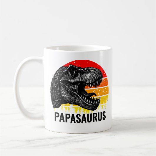 Papasaurus T-rex zonsondergang Koffiemok (Links)
