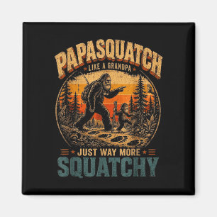 Papasquatch zoals een grappige opa bigfoot liefheb magneet