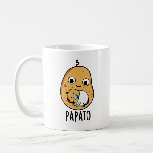 Papato Funny Potato Pun Koffiemok (Links)