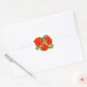 Papaver 3.5 ronde sticker (Envelop)