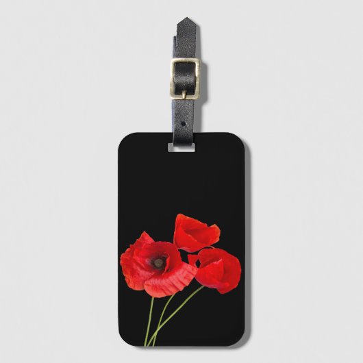 papaver bagagelabel (Voorkant (verticaal))