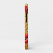 Papaver bloem gouden ontwerp Case-Mate iPhone case (Achterkant/links)