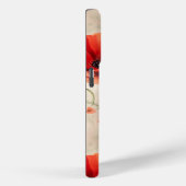 Papaver bloem pastel patroon Case-Mate iPhone case (Achterkant / Rechts)