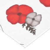 Papaver bloem patroon medium tafelloper (Hoek)