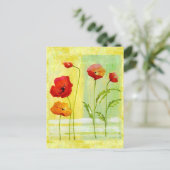 papaver briefkaart (Staand voorkant)
