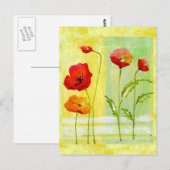 papaver briefkaart (Voorkant / Achterkant)