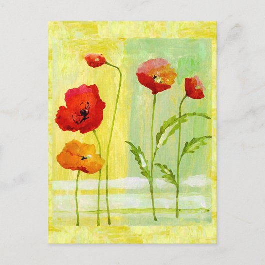 papaver briefkaart (Voorkant)