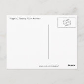 papaver briefkaart (Achterkant)