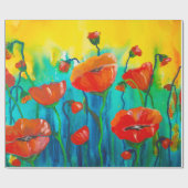 papaver cadeaupapier (Vlak)