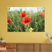 papaver canvas afdruk (Insitu (Woonkamer))