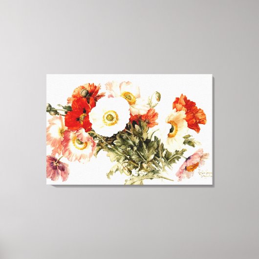 papaver canvas afdruk (Voorkant)