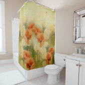  papaver-douchergordijn douchegordijn (In situ)