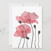 papaver feestdagenkaart (Voorkant)