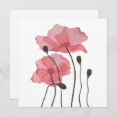 papaver feestdagenkaart (Voorkant / Achterkant)