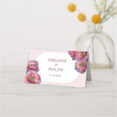 Papaver in bloei | Elegante Waterverf Bloementafel (Achterkant)