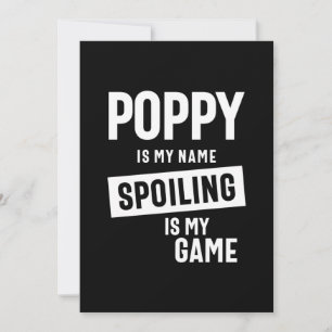 Papaver is mijn naam die mijn spel spuugt bedankkaart