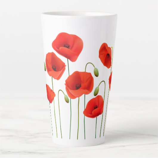 papaver latte mok (Voorkant)