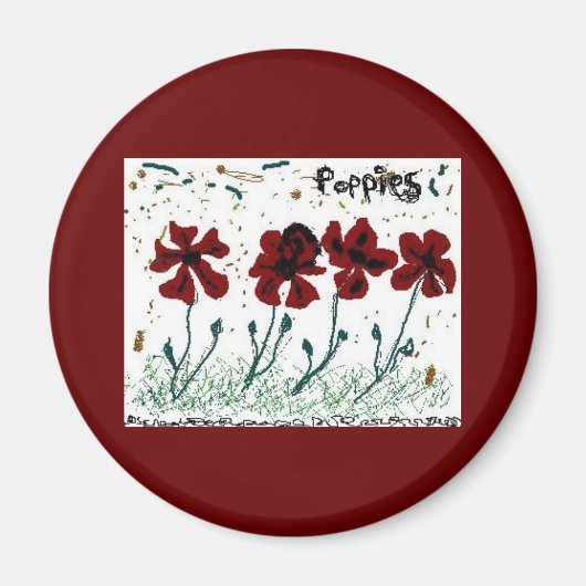 papaver magneet (Voorkant)