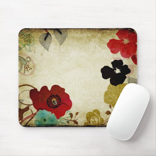  papaver Mousepad Muismat (Met muis)