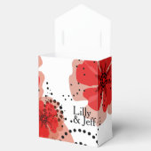 papaver | rood wit zwart bedankdoosjes (Geopend)