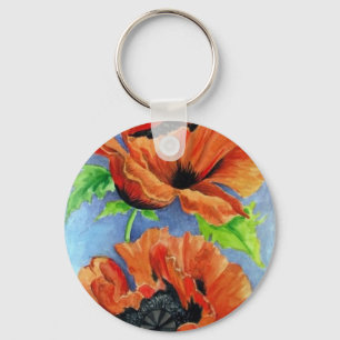 papaver sleutelhanger