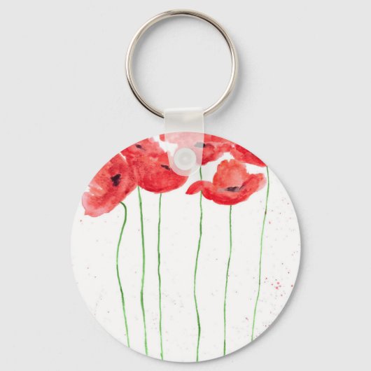 papaver sleutelhanger (Voorkant)