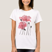 papaver t-shirt (Voorkant)