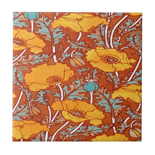 papaver tegeltje (Voorkant)