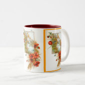 papaver tweekleurige koffiemok (Voorkant rechts)