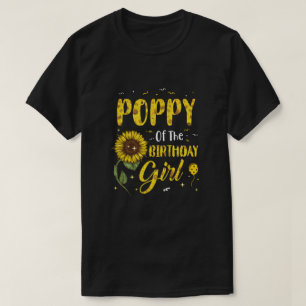 Papaver van de bruine bruine zonnebloemen t-shirt