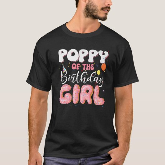 Papaver van de familie van de geboorte-meisje-Doug T-shirt (Voorkant)