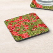 Papaver veld - Verbluffend! Drankjes Onderzetter (Linkerzijde)