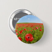 Papaver veld - Verbluffend! Ronde Button 5,7 Cm (Voorkant /achterkant)