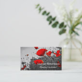 papaver visitekaartje (Staand voorkant)