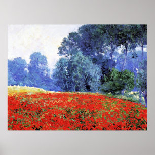 Papaverakkers, mooi schilderij van Guy Rose Poster