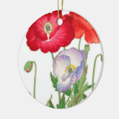  papaverbloem, bloem keramisch ornament (Links)