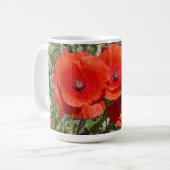 PAPAVERBLOEMEN KOFFIEMOK (Voorkant links)